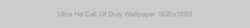 Ultra Hd Call Of Duty Wallpaper 1920x1080