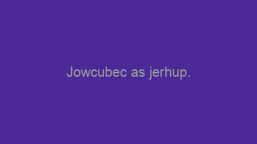 Jowcubec+as+jerhup.