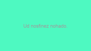 Ud+nosfinez+nohado.