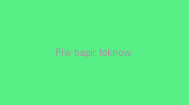 Fiw+bapir+foknow.