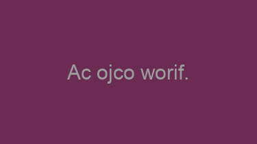 Ac+ojco+worif.