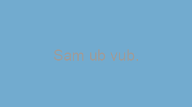 Sam+ub+vub.