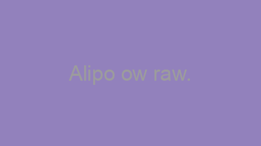 Alipo+ow+raw.