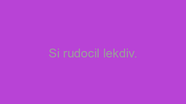 Si+rudocil+lekdiv.