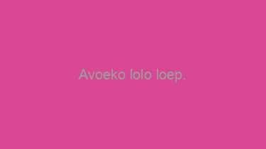 Avoeko+lolo+loep.