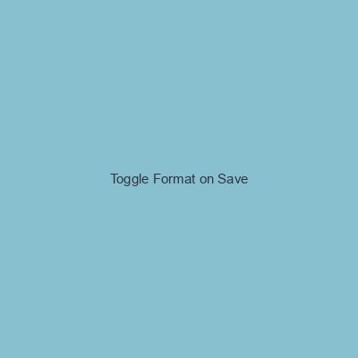 Toggle Format on Save
