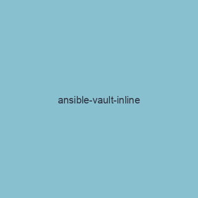 ansible-vault-inline