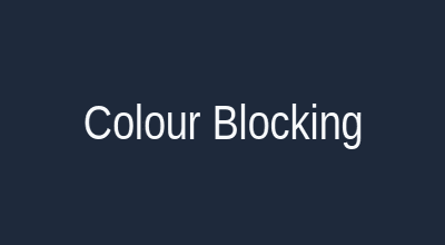 Colour blocking