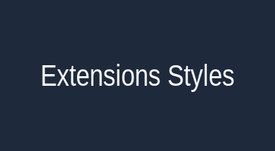 Extensions styles