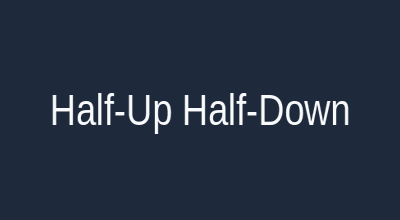 Half-up half-down styles