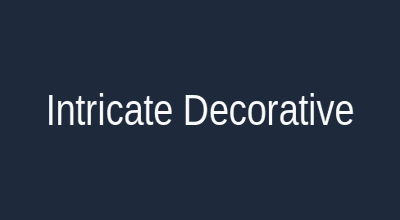 Intricate decorative styles