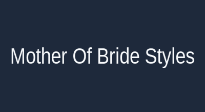 Mother of the bride/groom styles