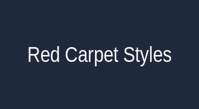 Red carpet styles