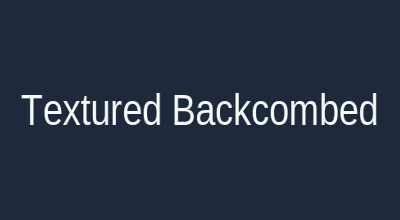 Textured backcombed styles