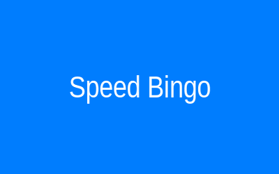 Speed Bingo 30