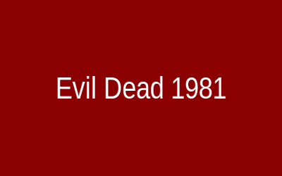 Evil Dead 1981 Affiche