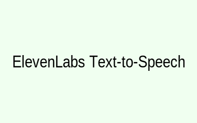 ElevenLabs text-to-speech interface