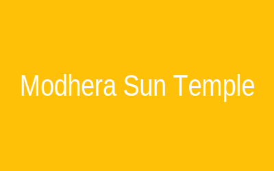 Modhera Sun Temple