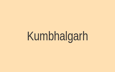 Kumbhalgarh Fort