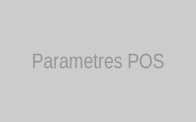 Menu paramètres du logiciel