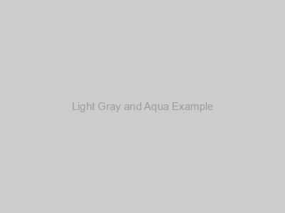 Light gray bedroom with aqua blue accents