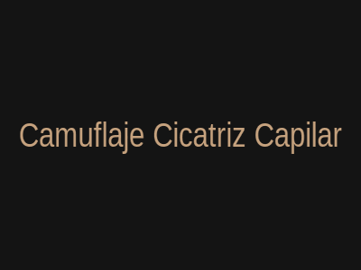 Camuflaje de Cicatriz Capilar FUE FUSS