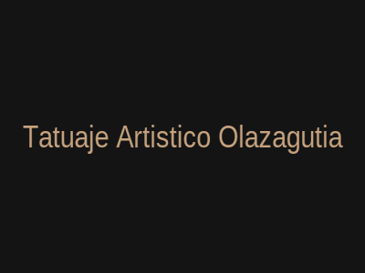 Tatuaje Artistico Personalizado en Olazagutia Navarra