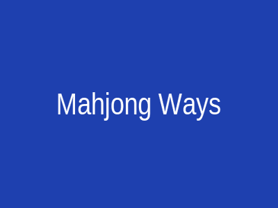 Mahjong Ways