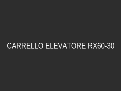 CARRELLO ELEVATORE RX60-30