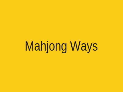 Mahjong Ways