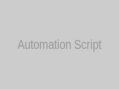 Automation Script