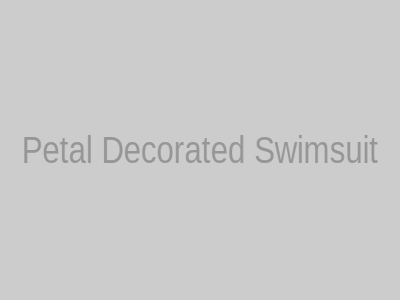 Petal Decorated Neoprene Swimsuit