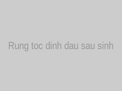 Hình ảnh minh họa tóc rụng ở đỉnh đầu sau sinh