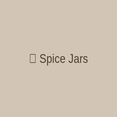 ComSaf glass spice jars with labels