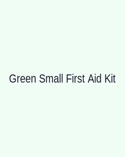 Green Portable Small First Aid Kit