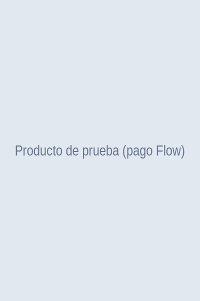 Producto de prueba (pago Flow)