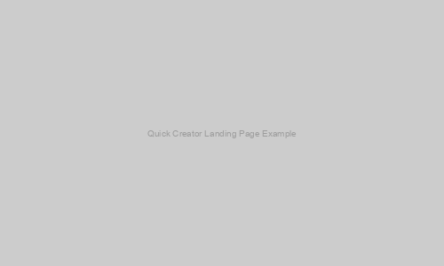 Quick Creator Landing Page Example