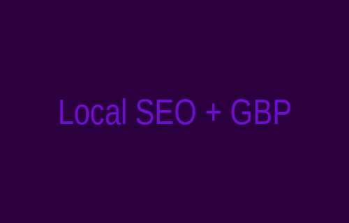Local SEO Google Business Profile restaurant