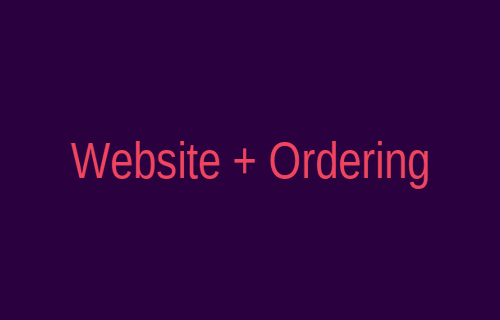 Restaurant website with online ordering system
