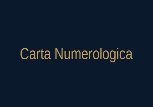 Carta Numerológica