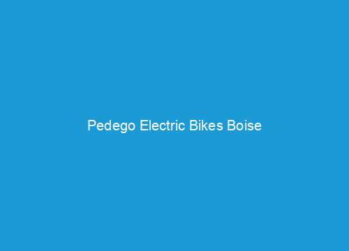 Pedego Electric Bikes Boise