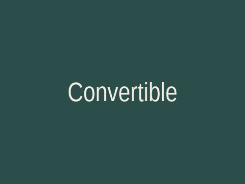 Convertible car