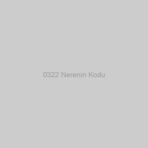 0322 Nerenin Kodu