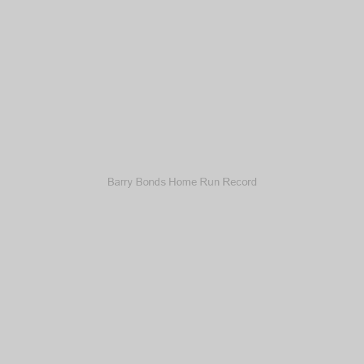 Barry Bonds Home Run Record