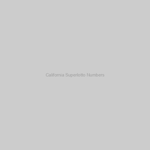 California Superlotto Numbers