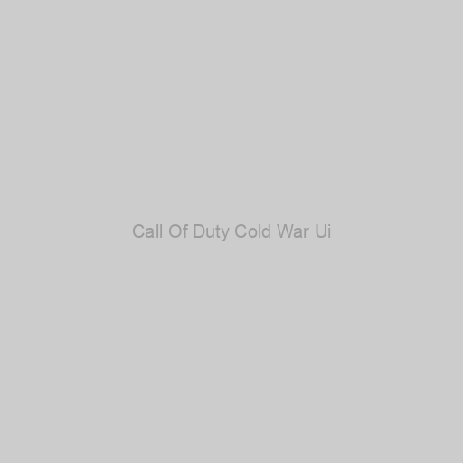 Call Of Duty Cold War Ui
