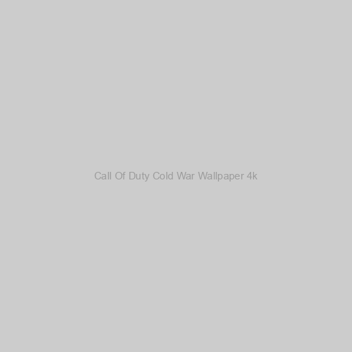 Call Of Duty Cold War Wallpaper 4k