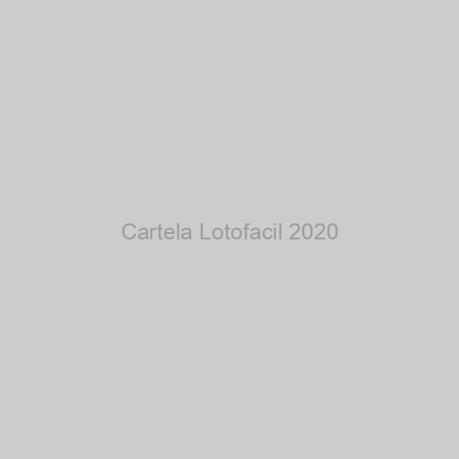 Cartela Lotofacil 2020