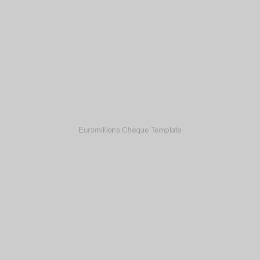 Euromillions Cheque Template
