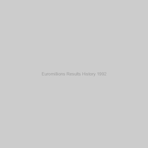 Euromillions Results History 1992
